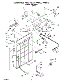 02 - Controls And Rear Panel Parts parts for Maytag Washer MVWC400VW1 from AppliancePartsPros.com