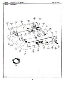 03 - Control Panel parts for Maytag Dryer LDE19CA from AppliancePartsPros.com