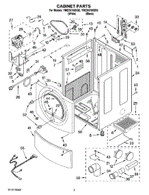 02 - Cabinet Parts parts for Maytag Dryer YMED9700SQ0 from AppliancePartsPros.com