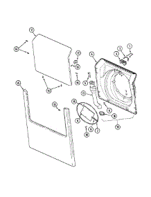 09 - Door & Front Panel parts for Maytag Washer MAH20PDAWW from AppliancePartsPros.com