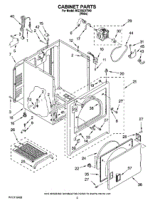 02 - Cabinet Parts parts for Maytag Dryer MGD5821TW0 from AppliancePartsPros.com