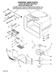 02 - Freezer Liner Parts parts for Maytag Refrigerator ABL2527FES12 from AppliancePartsPros.com
