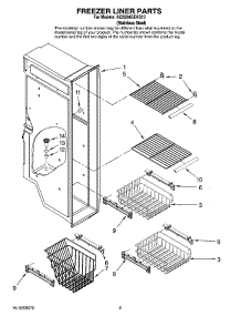 04 - Freezer Liner Parts parts for Maytag Refrigerator AC2224GEKS13 from AppliancePartsPros.com