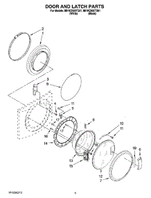 02 - Door And Latch Parts parts for Maytag Washer MHWZ400TQ01 from AppliancePartsPros.com