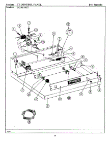 07 - Control Panel parts for Maytag Dryer DG19CT from AppliancePartsPros.com