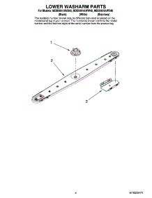 04 - Lower Washarm Parts parts for Maytag Dishwasher MDB5601AWS40 from AppliancePartsPros.com