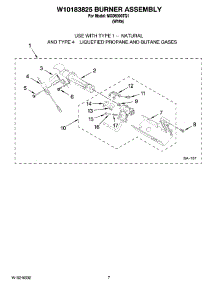 04 - W10183825 Burner Assembly, Optional Parts (Not Included) parts for Maytag Dryer MGD6300TQ1 from AppliancePartsPros.com