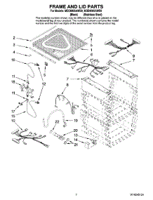 05 - Frame And Lid Parts parts for Maytag Dishwasher MDD8000AWS0 from AppliancePartsPros.com