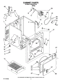 02 - Cabinet Parts parts for Maytag Dryer MGD5570TQ0 from AppliancePartsPros.com