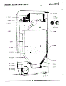 02 - Rear View parts for Maytag Dryer DG30CT from AppliancePartsPros.com