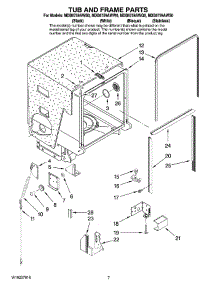 07 - Tub And Frame Parts parts for Maytag Dishwasher MDB6759AWQ0 from AppliancePartsPros.com