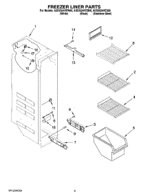 04 - Freezer Liner Parts parts for Maytag Refrigerator ASD2524VEB00 from AppliancePartsPros.com