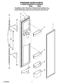 07 - Freezer Door Parts parts for Maytag Refrigerator AC2225GEKW13 from AppliancePartsPros.com