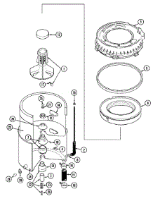 04 - Tub parts for Maytag Washer MAT13MNAAW from AppliancePartsPros.com