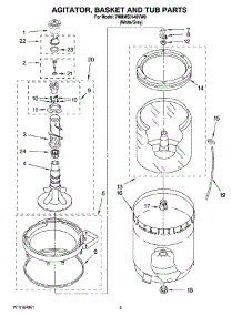 03 - Agitator, Basket And Tub Parts parts for Maytag Washer 7MMMS0140VW0 from AppliancePartsPros.com