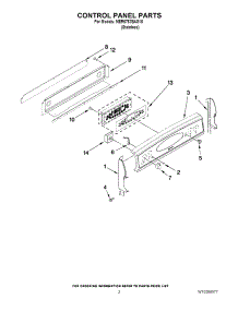 02 - Control Panel Parts parts for Maytag Range MER6757BAS15 from AppliancePartsPros.com