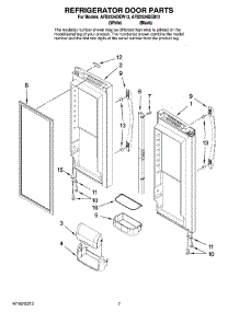 05 - Refrigerator Door Parts parts for Maytag Refrigerator AFB2534DEB13 from AppliancePartsPros.com