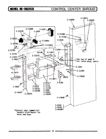 03 - Control Center Shroud parts for Maytag Dryer LDE25CS from AppliancePartsPros.com