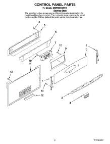 02 - Control Panel Parts parts for Maytag Range MGRH865QDS10 from AppliancePartsPros.com