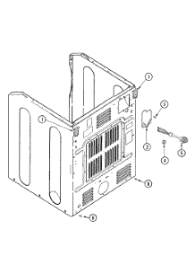 05 - Cabinet-Rear parts for Maytag Dryer MDE16PDDYW from AppliancePartsPros.com