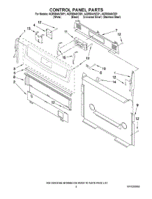 02 - Control Panel Parts parts for Maytag Range AGR5844VDB1 from AppliancePartsPros.com
