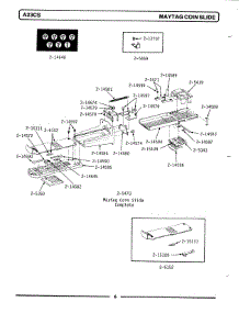 03 - Maytag Coin Slide parts for Maytag Washer A23CSW from AppliancePartsPros.com