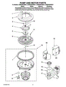 08 - Pump And Motor Parts parts for Maytag Dishwasher ADB2500AWQ37 from AppliancePartsPros.com