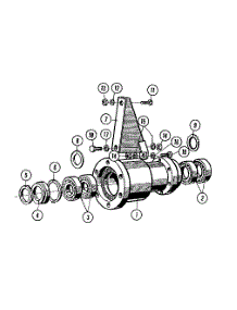 08 - Bearings & Trunnion Assy. (Series 10) parts for Maytag Washer MFR25PCATS from AppliancePartsPros.com