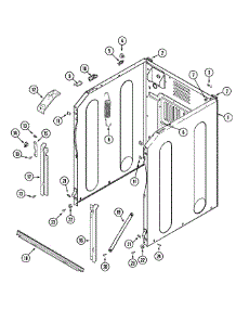 04 - Cabinet-Front parts for Maytag Washer MAH14PDAAL from AppliancePartsPros.com