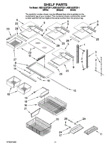 06 - Shelf Parts parts for Maytag Refrigerator ABB1922FEQ11 from AppliancePartsPros.com