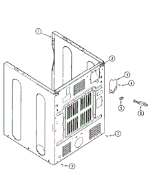 04 - Cabinet-Rear parts for Maytag Dryer MDG16CSAXW from AppliancePartsPros.com
