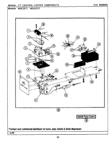 05 - Control Center Components parts for Maytag Dryer MDE27CTAEL from AppliancePartsPros.com