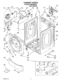 02 - Cabinet Parts parts for Maytag Dryer YMEDZ600TE2 from AppliancePartsPros.com