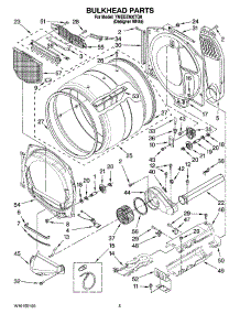 03 - Bulkhead Parts parts for Maytag Dryer YMEDZ400TQ0 from AppliancePartsPros.com
