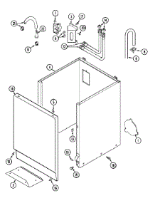 04 - Cabinet parts for Maytag Washer MAT12PDABL from AppliancePartsPros.com