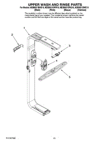 10 - Upper Wash And Rinse Parts, Optional Parts (Not Included) parts for Maytag Dishwasher MDB8951BWQ10 from AppliancePartsPros.com