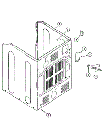 06 - Cabinet-Rear parts for Maytag Dryer MLG23PRAWW from AppliancePartsPros.com