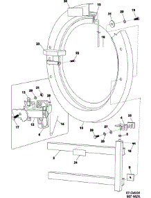 09 - Door parts for Maytag Washer MFS50PNFVS from AppliancePartsPros.com