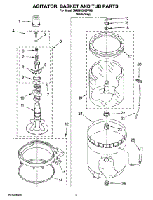 03 - Agitator, Basket And Tub Parts parts for Maytag Washer 7MMMS0200VW0 from AppliancePartsPros.com