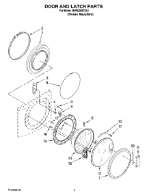 02 - Door And Latch Parts parts for Maytag Washer MHWZ600TE01 from AppliancePartsPros.com