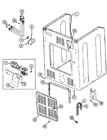 09 - Cabinet-Rear (Mah20pdcxx) parts for Maytag Washer MAH20PDCXW from AppliancePartsPros.com