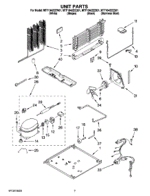 04 - Unit Parts parts for Maytag Refrigerator MTF1842EEW01 from AppliancePartsPros.com
