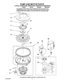 08 - Pump And Motor Parts parts for Maytag Dishwasher MDB6702AWW0 from AppliancePartsPros.com