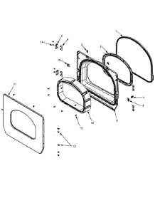 05 - Door parts for Maytag Dryer MLG23PDFXW from AppliancePartsPros.com