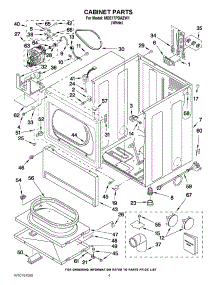 02 - Cabinet Parts parts for Maytag Dryer MDE17PDAZW1 from AppliancePartsPros.com