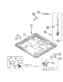 13 - Base parts for Maytag Dryer MLE19PDAGW from AppliancePartsPros.com