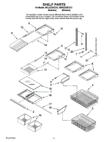 07 - Shelf Parts parts for Maytag Refrigerator MBR2255KES12 from AppliancePartsPros.com
