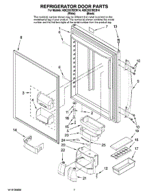 04 - Refrigerator Door Parts parts for Maytag Refrigerator ABC2037DEW14 from AppliancePartsPros.com