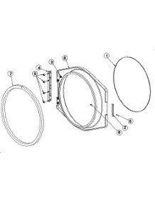 06 - Main Door parts for Maytag Dryer MDG50PNTVQ from AppliancePartsPros.com