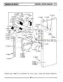 04 - Control Center Shroud parts for Maytag Dryer LDE22CT from AppliancePartsPros.com